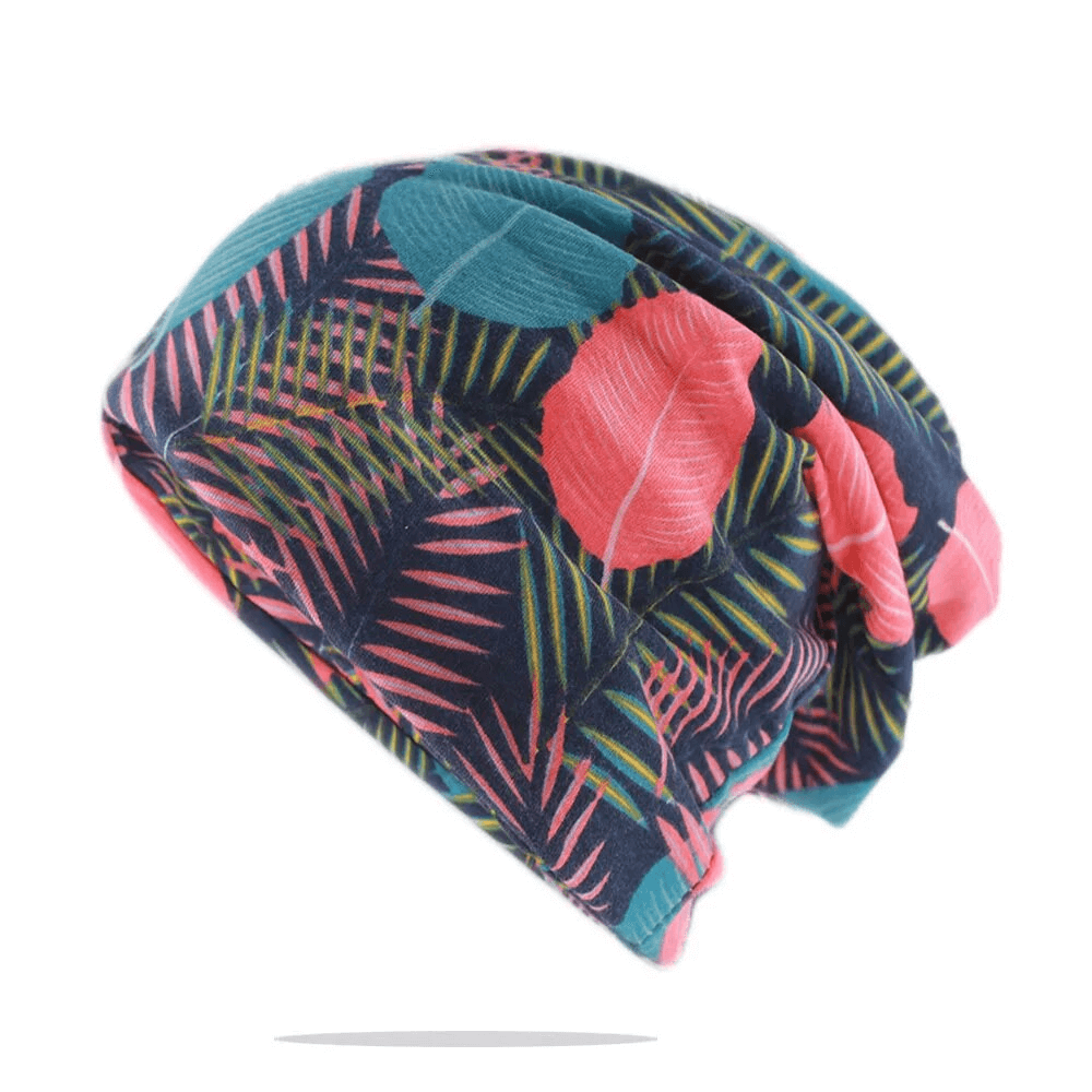 Colorful floral print cotton dance hat scarf for girls, SF1727, perfect for casual warmth and style. Ideal for all ages.